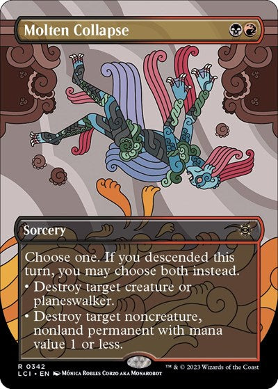 Molten Collapse (Borderless) (The Lost Caverns of Ixalan) Medium Play