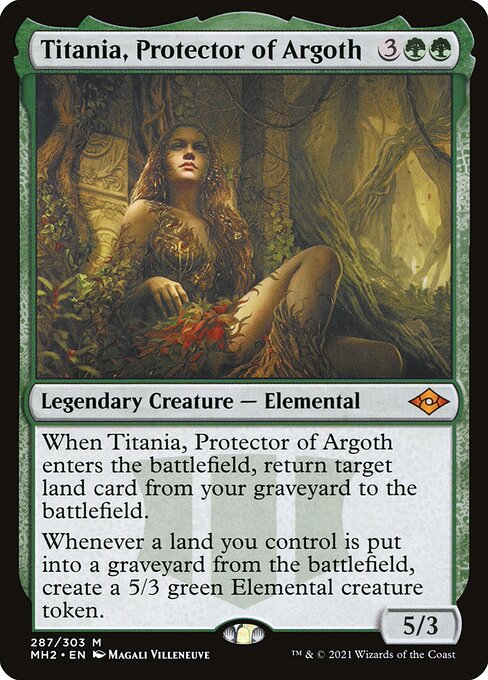 Titania, Protector of Argoth (Foil Etched) (Modern Horizons 2) Near Mint Foil