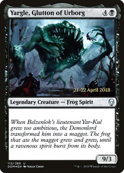 Yargle, Glutton of Urborg (Promos: Prerelease Cards) Light Play Foil