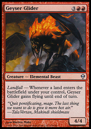 Geyser Glider (Zendikar) Light Play Foil