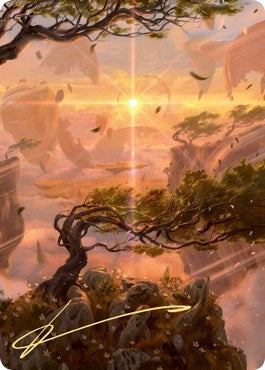 Windswept Heath Art Card (Gold-Stamped Signature) (Art Series: Zendikar Rising) Near Mint