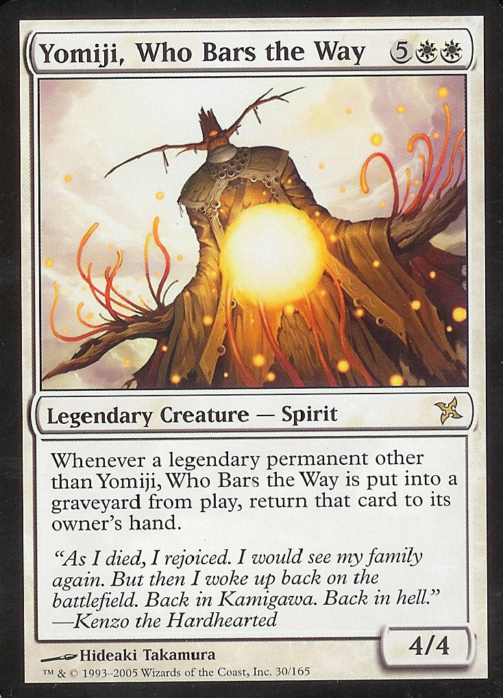 Yomiji, Who Bars the Way (Betrayers of Kamigawa) Light Play Foil