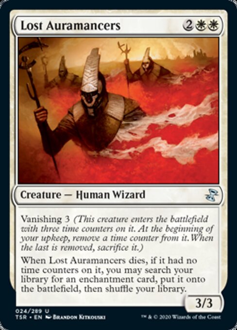 Lost Auramancers (Time Spiral Remastered) Light Play Foil