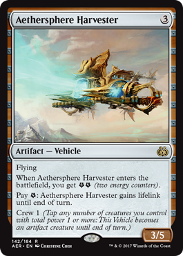Aethersphere Harvester (Aether Revolt) Near Mint Foil
