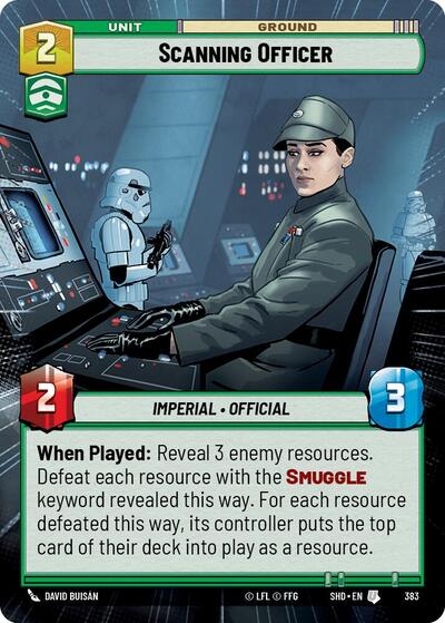 Scanning Officer (Hyperspace) (Shadows of the Galaxy) Near Mint Foil