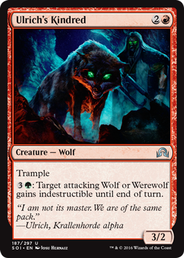 Ulrich's Kindred (Shadows Over Innistrad) Light Play