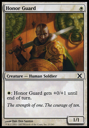 Honor Guard (10th Edition) Light Play Foil