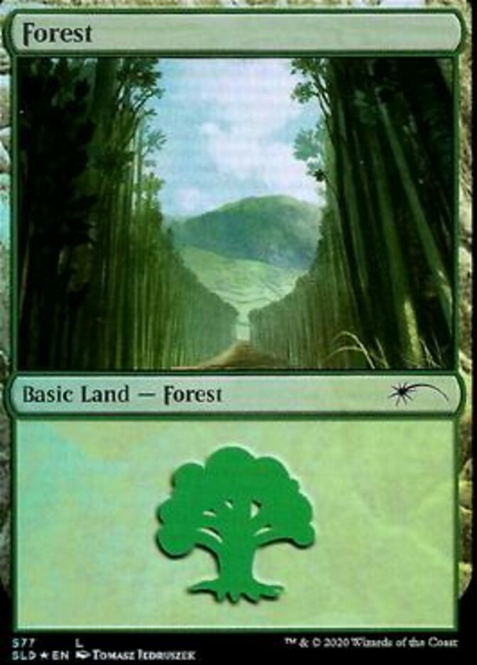 Forest 577 (Secret Lair) Light Play Foil