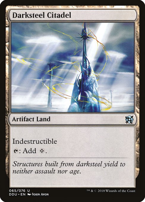 Darksteel Citadel (Duel Decks: Elves vs Inventors) Light Play