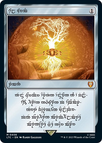 Sol Ring - Elven (0408) (Commander: The Lord of the Rings: Tales of Middle-earth) Light Play