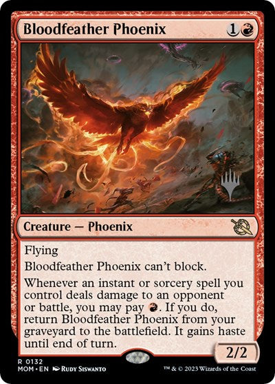 Bloodfeather Phoenix (Promo Pack: March of the Machine) Light Play
