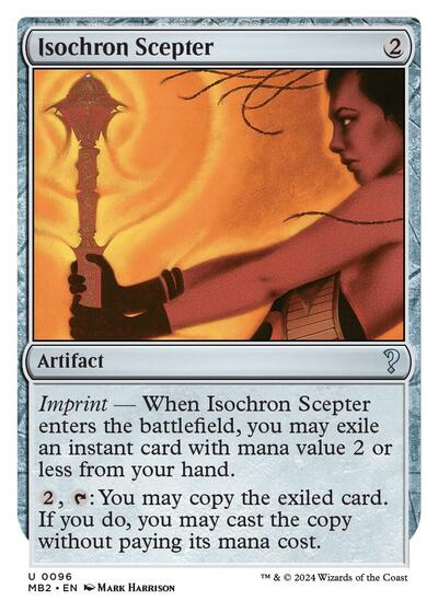 Isochron Scepter (White Border) (Mystery Booster 2) Light Play