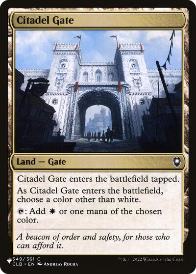 Citadel Gate (The List) Light Play