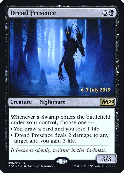 Dread Presence (Promos: Prerelease Cards) Medium Play Foil