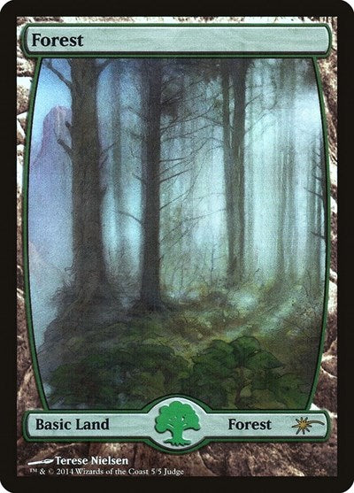 Forest - Full Art (Promos: Judge) Medium Play Foil