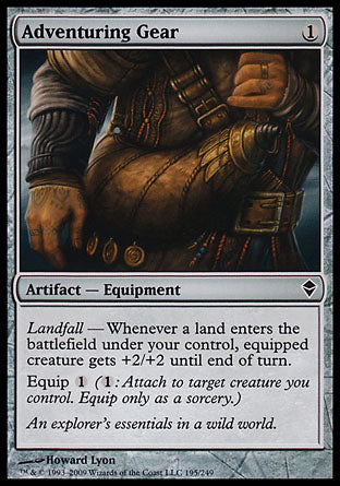 Adventuring Gear (Zendikar) Medium Play Foil