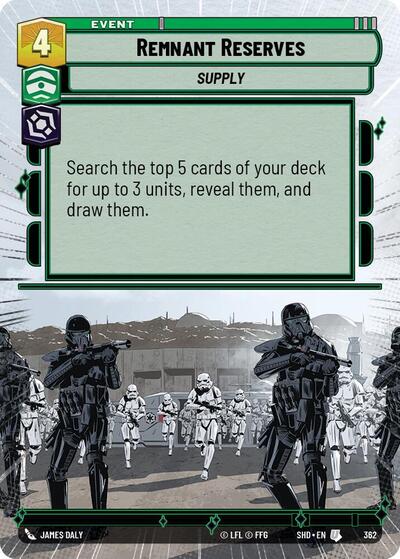Remnant Reserves (Hyperspace) (Shadows of the Galaxy) Near Mint Foil