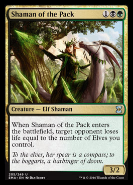 Shaman of the Pack (Eternal Masters) Medium Play Foil