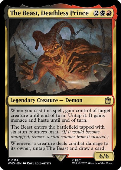 The Beast, Deathless Prince (Universes Beyond: Doctor Who) Near Mint Foil