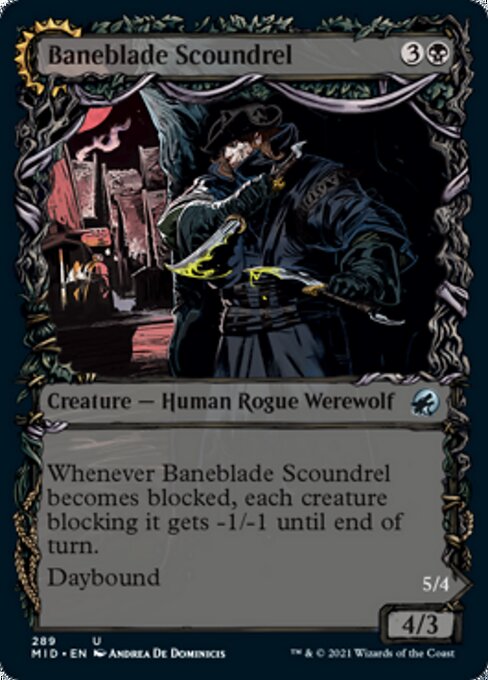 Baneblade Scoundrel / Baneclaw Marauder (Showcase) (Innistrad: Midnight Hunt) Medium Play