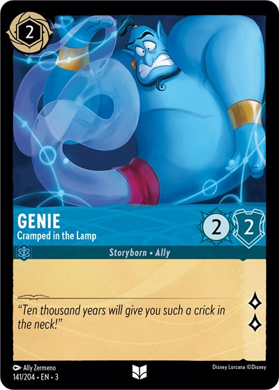 Genie - Cramped in the Lamp (Into the Inklands) Near Mint Cold Foil