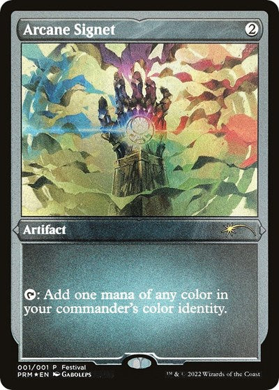 Arcane Signet (Foil Etched) (Promos: Magicfest Cards) Damaged / Poor Foil