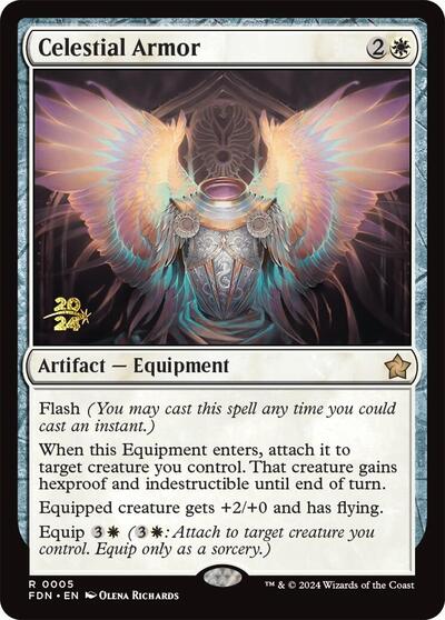 Celestial Armor (Promos: Prerelease Cards) Light Play Foil