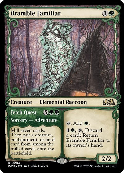 Bramble Familiar (Showcase) (Wilds of Eldraine) Light Play