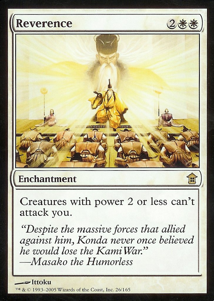 Reverence (Saviors of Kamigawa) Light Play