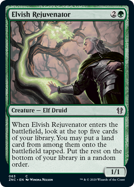 Elvish Rejuvenator (Commander 2020 Zendikar Rising) Light Play
