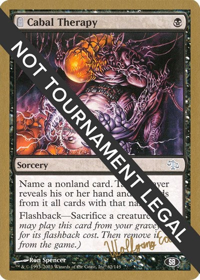 Cabal Therapy - 2003 Wolfgang Eder (JUD) (SB) (World Championship Decks) Light Play