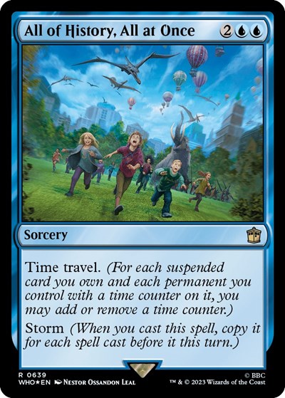 All of History, All at Once (Surge Foil) (Universes Beyond: Doctor Who) Light Play Foil