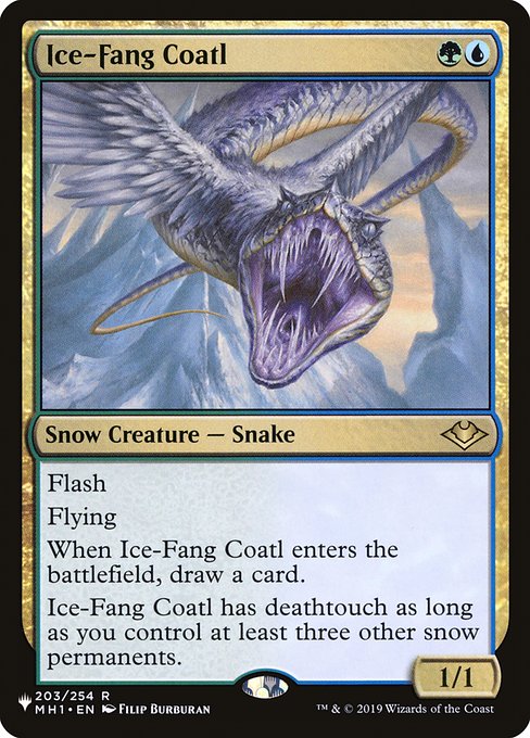 Ice-Fang Coatl (The List) Near Mint