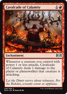 Cavalcade of Calamity (Ravnica Allegiance) Light Play Foil