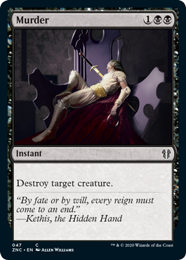 Murder (Commander 2020 Zendikar Rising) Light Play