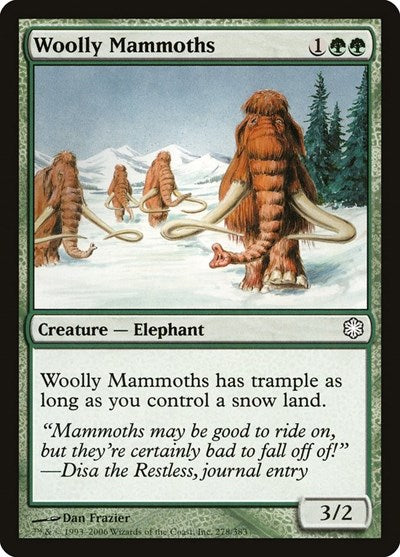 Woolly Mammoths (Coldsnap Theme Deck Reprints) Damaged / Poor