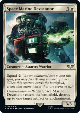 Space Marine Devastator (Surge Foil) (Universes Beyond: Warhammer 40K) Near Mint Foil