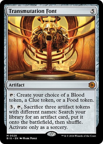 Transmutation Font (Outlaws of Thunder Junction: The Big Score) Light Play Foil