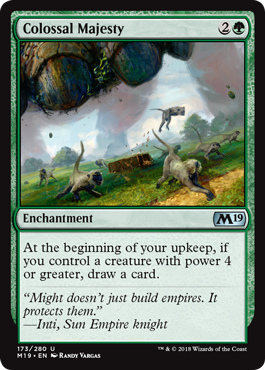 Colossal Majesty (Magic 2019 Core Set) Damaged / Poor