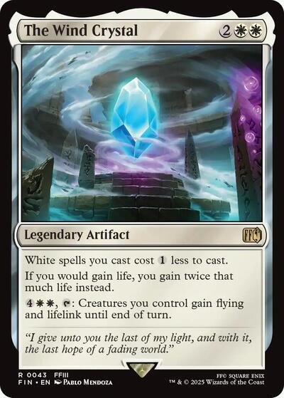 The Wind Crystal (Universes Beyond: FINAL FANTASY) Light Play Foil