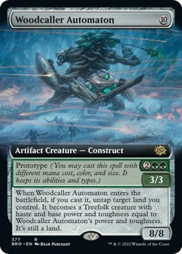 Woodcaller Automaton (Extended Art) (The Brothers' War) Damaged / Poor