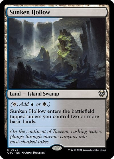 Sunken Hollow (Commander: Outlaws of Thunder Junction) Light Play