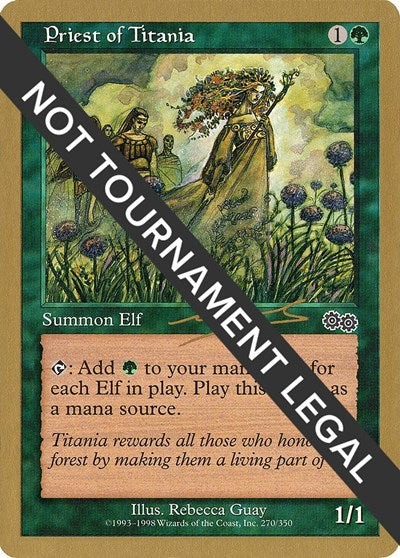 Priest of Titania - 2000 Nicolas Labarre (USG) (World Championship Decks) Near Mint