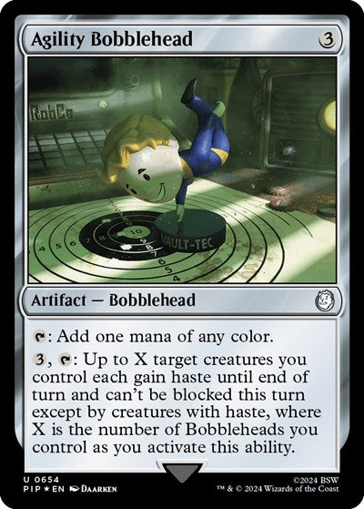 Agility Bobblehead (Surge Foil) (Universes Beyond: Fallout) Light Play Foil