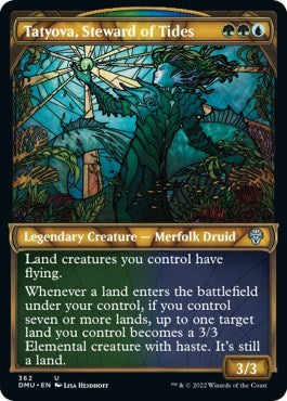 Tatyova, Steward of Tides (Textured Foil) (Dominaria United) Light Play Foil