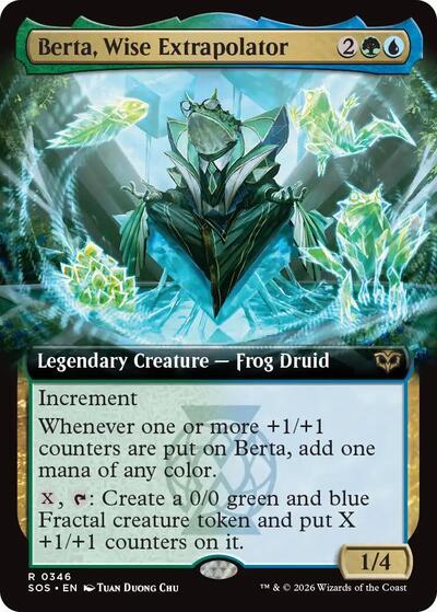 Berta, Wise Extrapolator (Extended Art) (Secrets of Strixhaven) Near Mint Foil