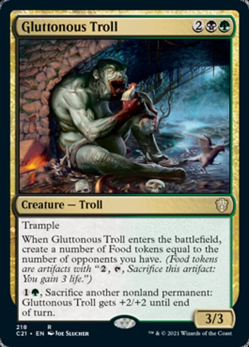 Gluttonous Troll (Commander 2021 Strixhaven) Medium Play