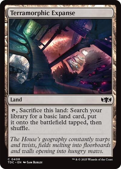 Terramorphic Expanse (Commander: Tarkir: Dragonstorm) Light Play