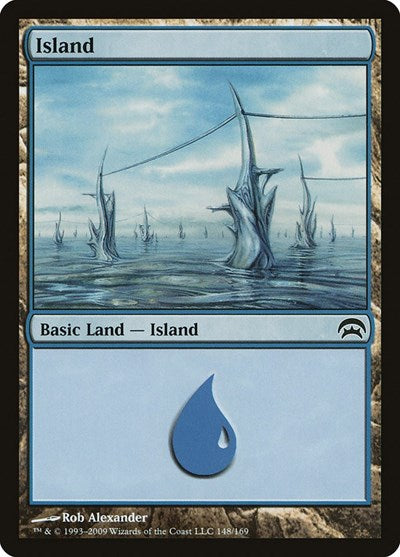 Island (148) (Planechase) Light Play