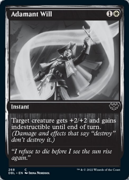 Adamant Will (Innistrad: Double Feature) Light Play Foil
